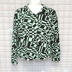 Asos Design Bell Sleeve Collar Button Down Size 18